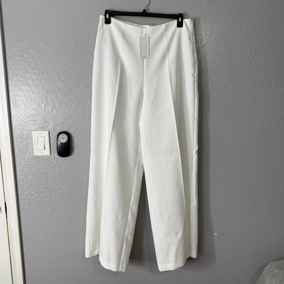 Mango White Wide Leg Trousers, 12 - Picture 1 of 5